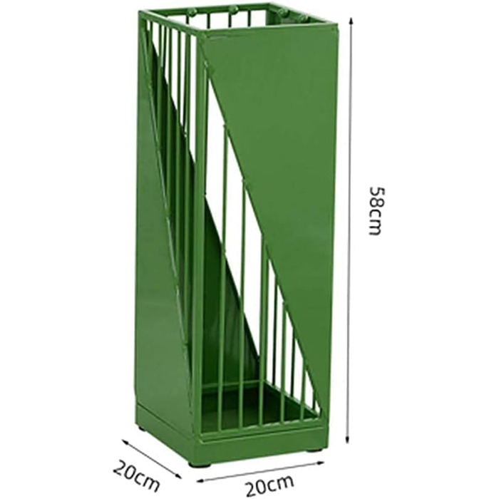 Підставка для парасольок JWXFGHJT, підставка для парасольок Nordic Creative Iron, підвісна складна парасолька, водонепроникне та нержавіюче відро для парасольки/Green1 Парасолька для зберігання зелений1