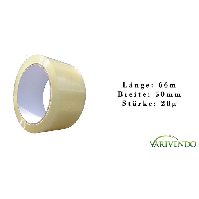Пакувальна стрічка Пакувальна стрічка Пакувальна стрічка 50 мм х 66 м, прозора (36 рулонів)