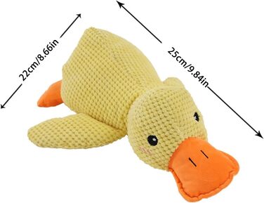 Заспокійлива качка для собак, іграшка для собак Calming Duck Іграшка Duck Toy for Calming Puppies - Duck, Soft Plush Dog Squeaky Toy for Chewing, Creative Plush Dog Toys for g