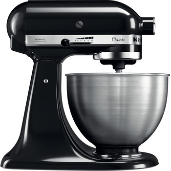 Кухонні комбайни KitchenAid CLASSIC 4.3 л з відкидною головкою двигуна, 4,3 л, чорний чорний одинарний