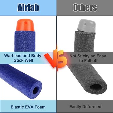 Дартс Airlab 400 для аксесуарів Nerf, Кулі для дартсу N-Strike Elite Series, сині 400, сині