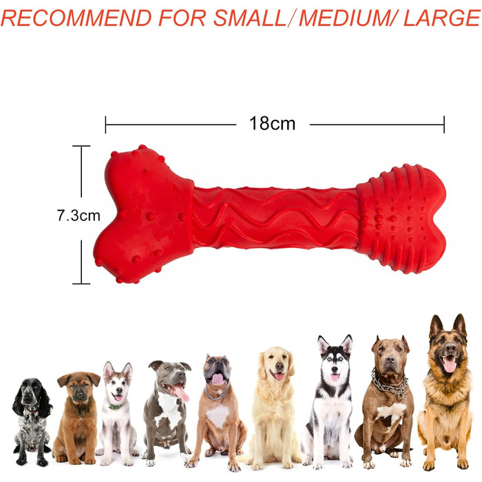 Іграшки для собак Acecy, Indestructible Chew Bone for Dog Toys, Interactive Chew Bone Dog Toys для великих середніх собак і цуценят