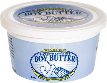 Лубрикант для фістингу на водній основі Boy Butter H2O з вітаміном Е та маслом ши 8 унцій - 236 мл - мастило для фістингу 236 мл (1 упаковка)