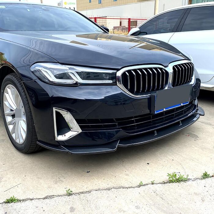 Автомобільний передній губний спойлер для BMW 5 Series G30 G31 520i 525i 530i 2021 2022 2023 Передній бампер Губа Передній спойлер Аксесуари для стилю автомобіля., B-Глянцевий чорний звичайний B-Глянцевий чорний