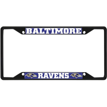 Металева рамка номерного знака, чорна обробка, 31345 Baltimore Ravens