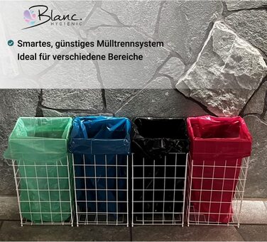 Контейнер для макулатури Blanc HYGIENIC FIX 25 л для сміття, матове покриття з нержавіючої сталі