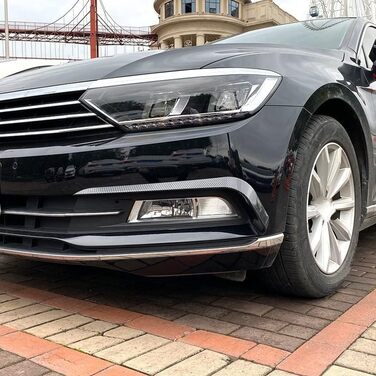 Передній губний спойлер автомобіля для варіанту VW Passat B8, Розгалужувач переднього бампера, Аксесуари для заміни дифузора Canard, зовнішній вигляд A-Carbon Fiber Normal Вигляд A-Carbon Fiber