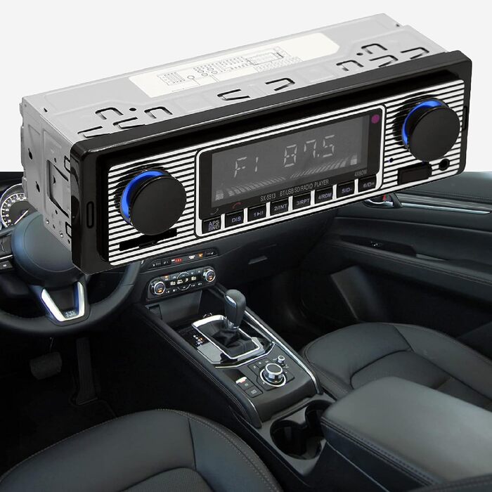 Автомобільні стереоаудіосистеми FM-плеєр 5513 1 Din Сумісний Bluetooth 4.0 USB 2.0 FM-радіо AUX вхід Пульт дистанційного керування Автомобільний MP3-плеєр Чорний