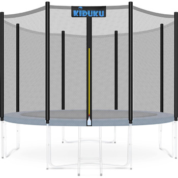 Змінна сітка для батутів KIDUKU Захисна сітка для батутів Ø 244 305 366 427 см (427 см (12 полюсів), чорна)