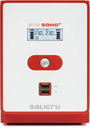 ДБЖ SALICRU SPS 1200 SOHO (лінійний інтерактивний ДБЖ 500 ВА - 2200 ВА з подвійним зарядним пристроєм USB) (2200 ВА)