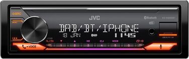 Автомобільна радіостанція JVC KD-X482DBT 1-DIN підходить для вантажівки/вантажівки/автобуса/24 вольта/24 В - Mediadox