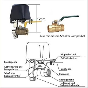 Водяний кран Jinvoo Zigbee, розумний водяний кран, покращене відключення розумного водяного клапана, автоматичний таймер поливу кульового крана, управління спринклером, сумісний з Alexa та Google