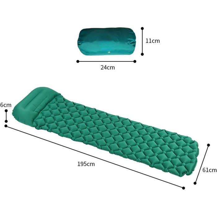 Спіть міцно з надувним ліжком для кемпінгового килимка для вашої наступної пригоди на природі