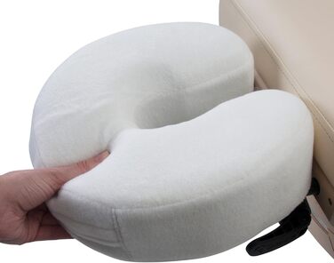 Подушка для обличчя EARTHLITE Massage Memory Foam - масажний стіл і подушка для масажного крісла для підголівників (з флісовим чохлом, який можна прати)