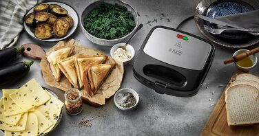 Багатофункціональний прилад Russell Hobbs 3-в-1 бутербродниця, вафельниця, контактний гриль Fiesta (можна мити в посудомийній машині та антипригарні тарілки, розширюються Cake Pop, Mini Donut, Churros) 24540-56 24540-56 Багатофункціональний прилад 3-в-1