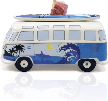 Скарбничка Volkswagen з дошкою для серфінгу в дизайні T1 Bulli Bus Samba (Surf/Blue)