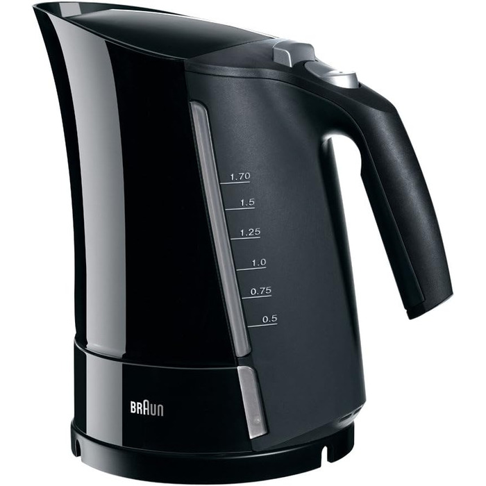 Чайник De Longhi Braun Multiquick 5 WK 500 Aquaexpress (3000 Вт, 1.7 л) чорний