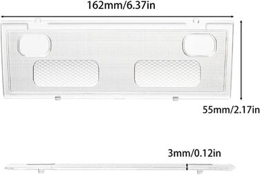 Передній купольний ліхтар LIUPOCVRE shuaiyu, прозора лінза, сумісна з Chevrolet Tahoe Suburban 1500 2500 3500 HD Avalanche, сумісна з GMC Envoy Yukon XL