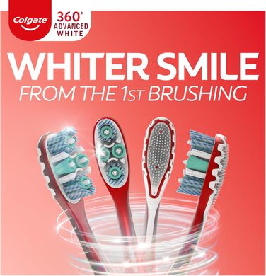 Удосконалена оптична зубна щітка Colgate 360, біла