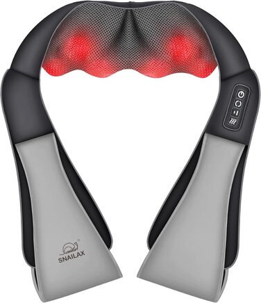 Для плечей, шиї, спини з функцією нагрівання, 4D Rotation Neck Massager проти напруги для домашнього офісу та автомобіля, подарунок для чоловіків, жінок