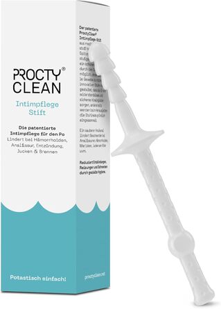 Ручка для інтимного догляду ProctyClean для сідниць запатентована Дбайлива анальна гігієна та інтимна гігієна для жінок та чоловіків. Допомагають при геморої, анальній тріщині, анальному свербінні і печінні. Жінки, Чоловіки