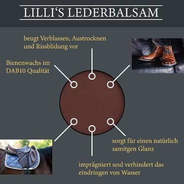 Крем для взуття Lillis Leather Care Leather Balm 200мл в наборі з щіткою для взуття та щіткою-банкою Leather Care Brown