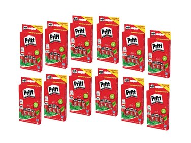 Клей-олівець Pritt, безпечний і зручний для дітей клей для мистецтва та рукоділля, міцний клей для шкільного та канцелярського приладдя, ручка Pritt 12x10x11 г