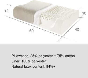 Ортопедична подушка Pingfen Латексна масажна подушка для сну Подушка для полегшення болю в шийному ліжку
