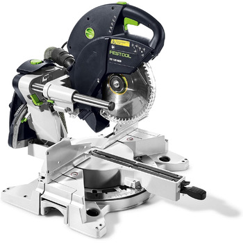 Поперечна пила Festool KS 120 REB KAPEX (з пиляльним диском WOOD UNIVERSAL, кутовим затискачем, затискачем для заготовки, шестигранним ключем)