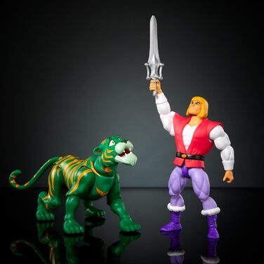 Фігурка Masters of the Universe Origins 2 pack, колекція мультфільмів Принц Адам і Крінгер, близько 14 см заввишки, іграшки MOTU, більше 16 точок руху, HTH30, різнокольорові.