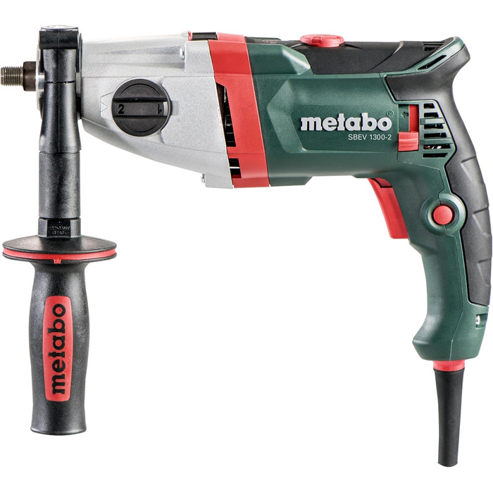 Ударний дриль-шуруповерт Metabo SBEV 1300-2 - 600785500 - З постійною частотою обертання під навантаженням для універсального свердління - довжина кабелю 4 м