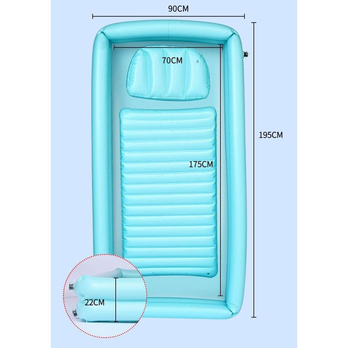 Надувна душова система для ванни, медична надувна ванна для дорослих з ПВХ, надувне ліжко для ванни, для людей похилого віку з обмеженими можливостями
