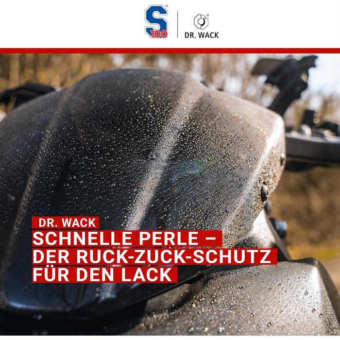 Мотоциклетний швидкий віск 500 мл I Преміум мотоциклетний віск для місяців ефекту бісероплетіння, блиску та захисту фарби I Для всіх фарб і пластику I Високоякісний догляд за мотоциклом Зроблено в Німеччині Одиночний, 100