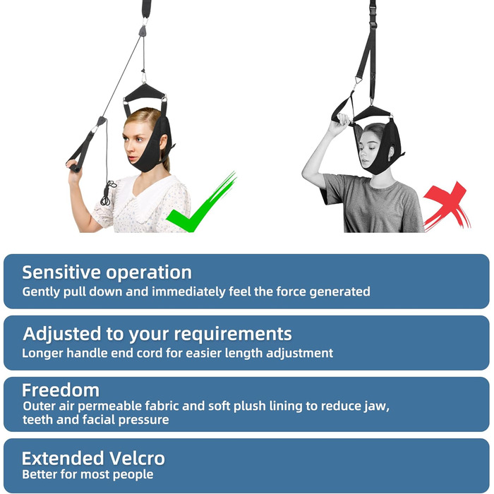 Оновлений пристрій для витягування шийної шиї, портативний з подвійним храповим механізмом