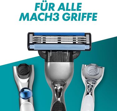 Леза для бритви Gillette Mach3, 12 змінних лез для мокрих бритв Чоловіки з 3-кратним лезом Нові 12-каратні леза