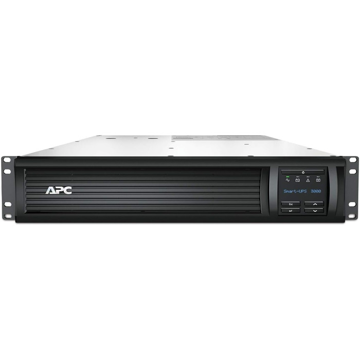 ДБЖ APC Smart UPS 3000 В РК-дисплей RM 2U 230 В із мережевою картою Чорний