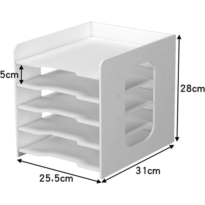 Лоток для документів PUNCIA A4 Лоток для листів 5 слотів ПВХ Настільний органайзер для файлів Лоток для паперу Зберігання файлів Система картотеки Тримач документів для Office Навчання Школа Офіс Office 5 кроків