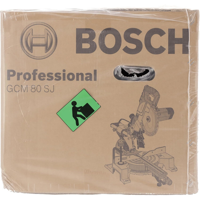 Професійна торцювальна пила Bosch GCM 80 SJ (1400 Вт, діаметр пильного диска 216 мм, в комплекті 2 пиляльних диска, шестигранний ключ)