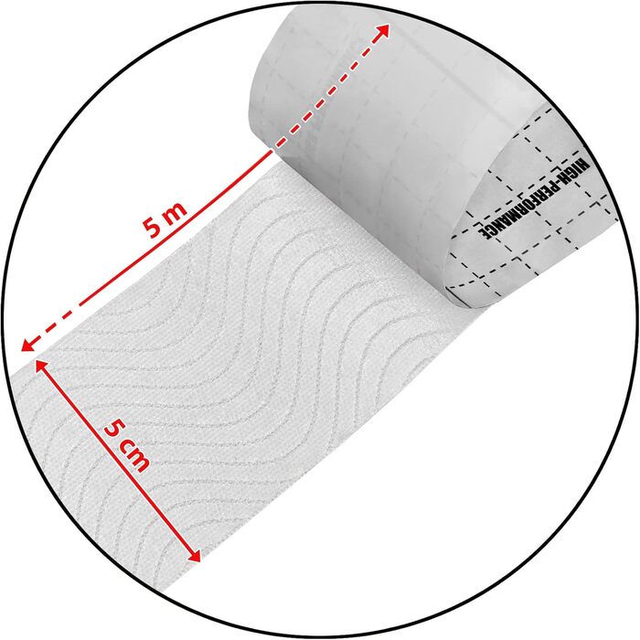 Рулонів кінезіологічної стрічки 5 см х 5 м Багато кольорів Електронна книга Застосування брошури Набір фізіотечок Еластичні водонепроникні стрічки для тонізації м'язів, колір (білий), 12