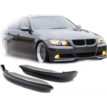 Передній спойлер FLY DESIGN 70209 підходить для BMW E90 (3 серія) Седан Touring LCI, переднє крило, закрилки для тюнінгу автомобіля, ABS пластик, незабарвлений